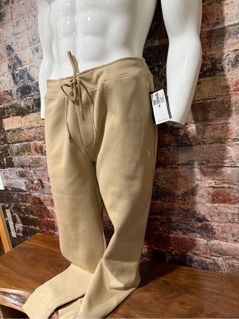 Polo by Ralph Lauren Tan Sweatpants  with white Logo
